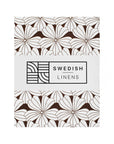 BLOMMOR | Dark chocolate | 70x160cm | Dra-På-Lakan