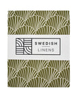 SNÄCKOR | Olive green | 40x80cm/15,7x31,5"| Dra-På-Lakan för vagn/vagga