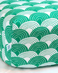 REGNBÅGAR | Pine green | 70x140cm | Dra-På-Lakan för spjälsäng