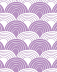 REGNBÅGAR | Lilac | 40x80cm/15,7x31,5"| Dra-På-Lakan för vagn/vagga