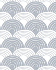 RAINBOWS | Tranquil gray | 160x200cm / 63x79" | Double fitted sheet