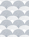 RAINBOWS | Tranquil gray | 180x200cm / 71x79" | Double fitted sheet