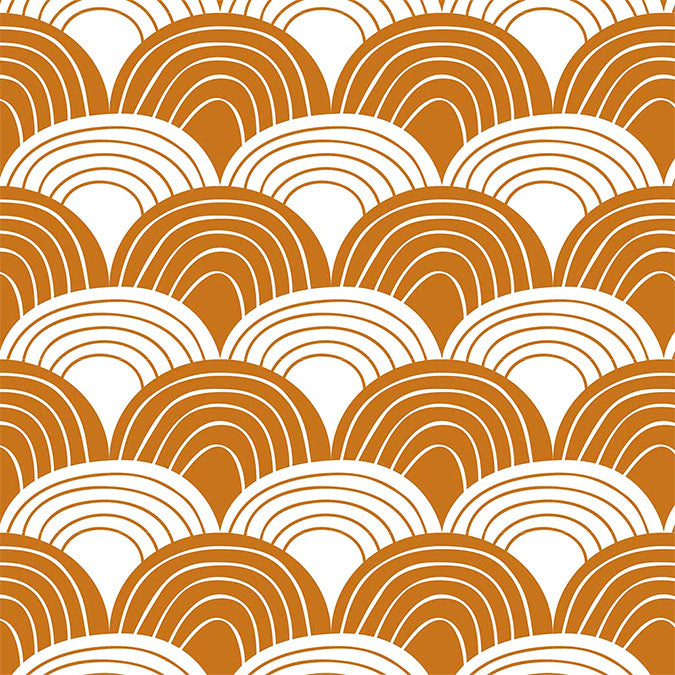 Sheets for kids bed waves brown