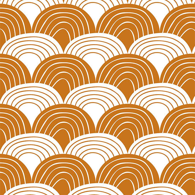 Sheets for kids bed waves brown