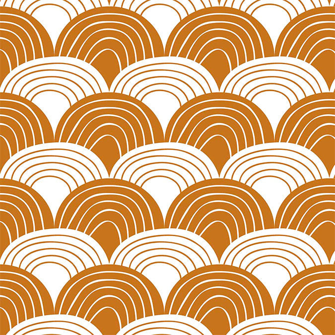 Sheets for kids bed waves brown