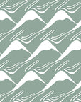 MOUNTAINS | Glacier green | 70x160cm / 27.5x63" | Fitted junior sheet