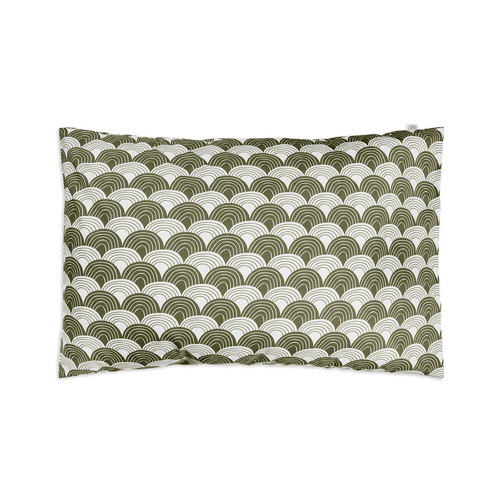 RAINBOWS | Olive green | Pillowcase | 40x80cm / 15.7x31.5&quot;