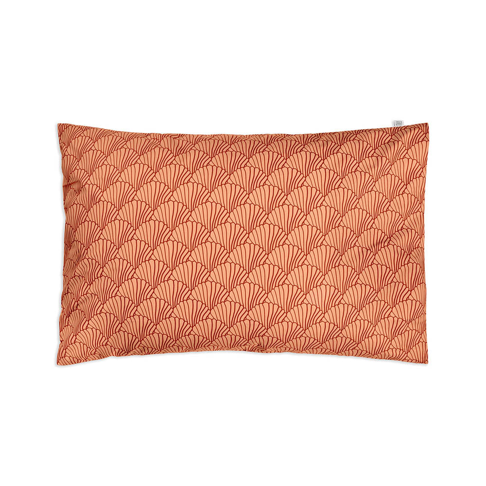 SEASHELLS | Terracotta+Burgundy | Pillowcase | 40x80cm / 15.7x31.5&quot;