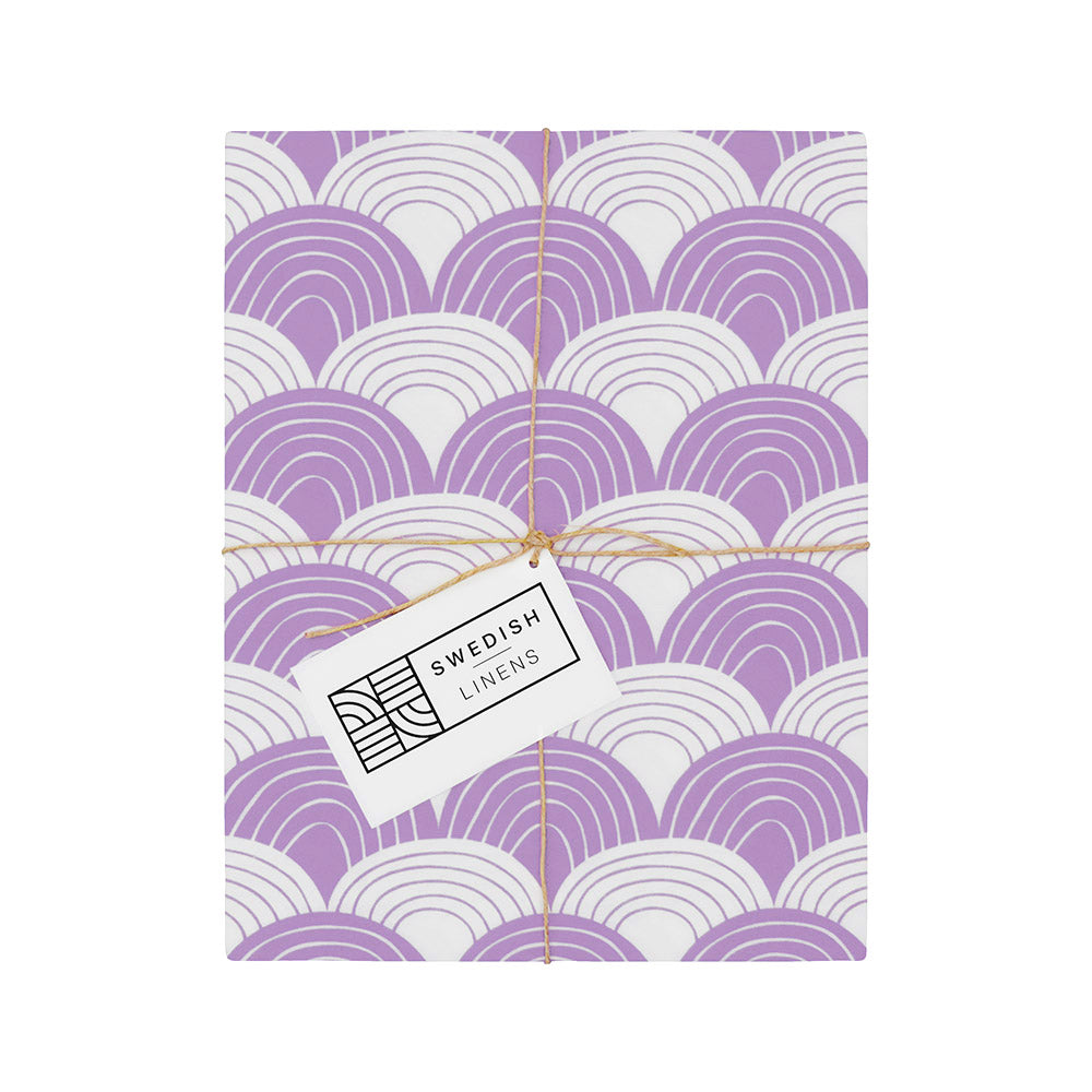 RAINBOWS | Lilac | Pillowcase | 40x80cm / 15.7x31.5&quot;