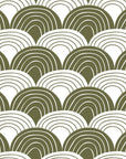 RAINBOWS | Olive green | Pillowcase | 50x60cm / 19.6x23.6"