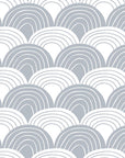 RAINBOWS | Tranquil gray | 40x80cm/ 15.7x31.5" | Baby Fitted sheet