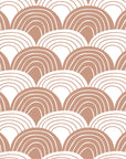 RAINBOWS | Terracotta pink | 180x220cm / 71x86.61" | Double fitted sheet XL