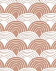 RAINBOWS | Terracotta pink | 40x80cm/ 15.7x31.5" | Baby Fitted sheet