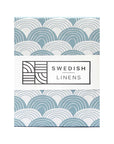 RAINBOWS | Muted blue | 160x200cm / 63x79" | Double fitted sheet