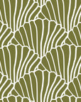SEASHELLS | Olive green | Pillowcase | 50x60cm / 19.6x23.6"