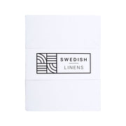 STOCKHOLM | Double flat sheet / Top sheet | 270x270cm / 106x106" | Crispy white