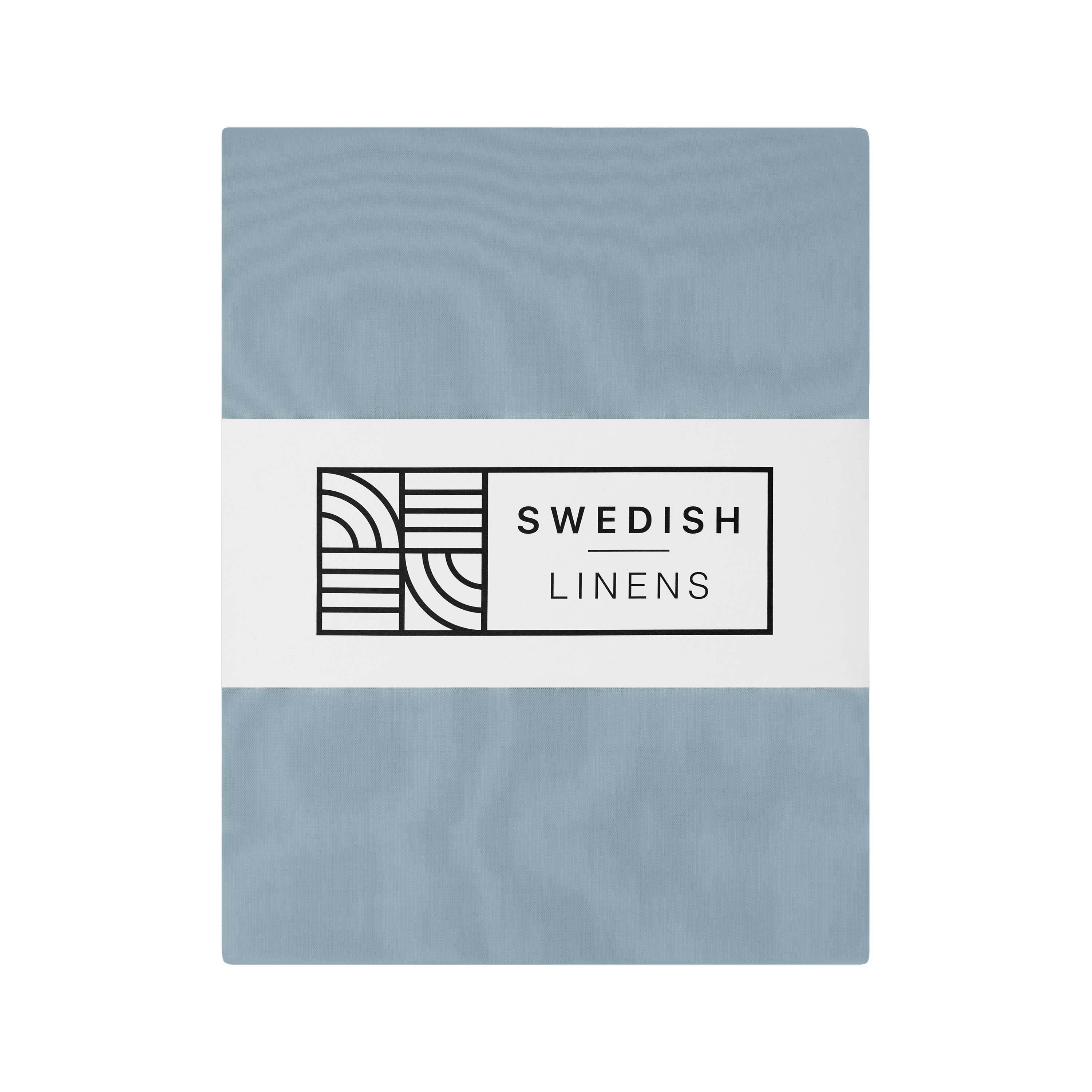 STOCKHOLM | Muted blue | US Cal. King size 72x84x16&quot; / 183x213x40cm | Double fitted sheet