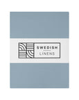 STOCKHOLM | Double flat sheet / Top sheet | 270x270cm / 106x106" | Muted blue