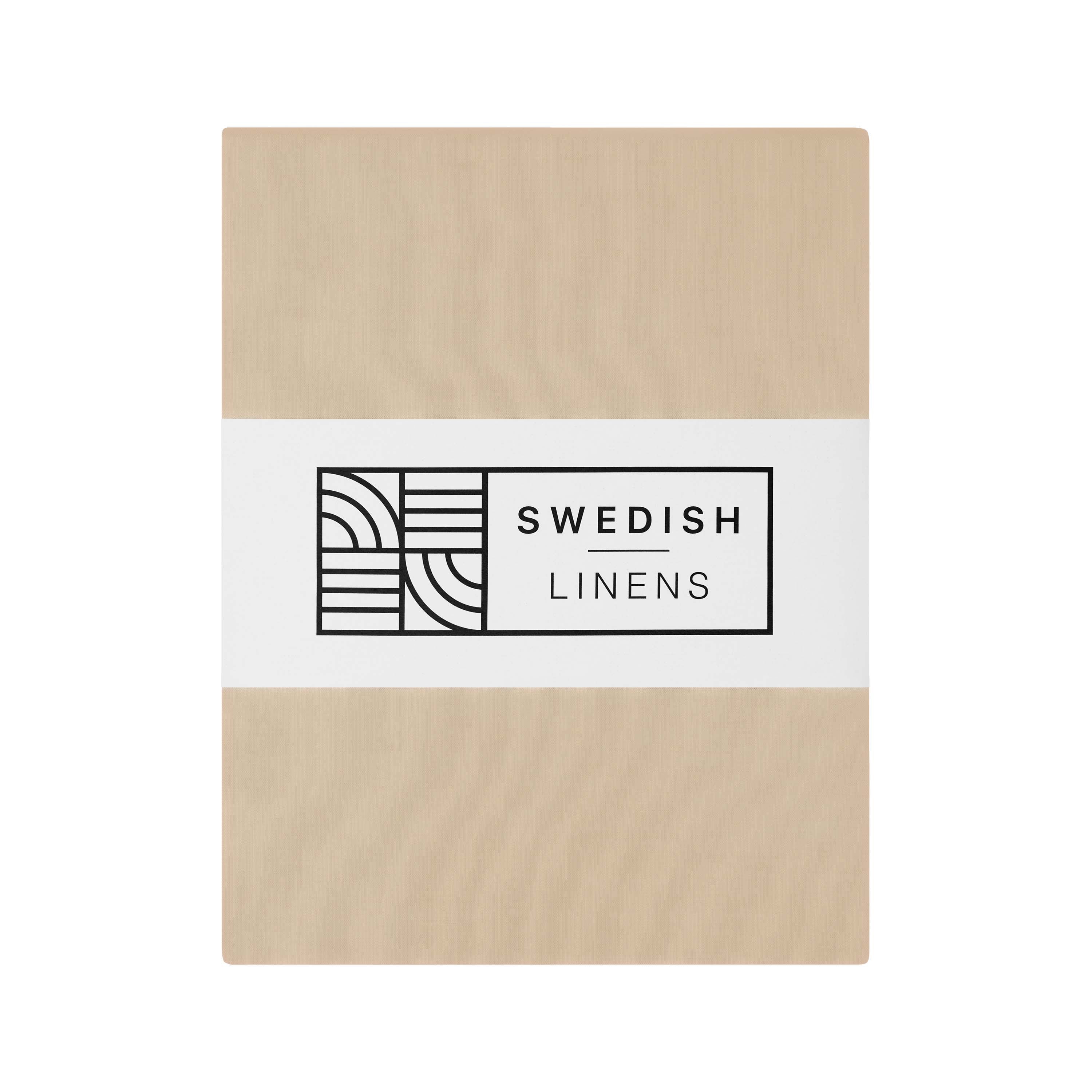STOCKHOLM | Warm sand | US Queen size 60x80x16&quot; / 152x203x40cm | Double fitted sheet