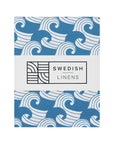 WAVES | Kyoto blue | 70x160cm / 27.5x63" | Fitted sheet