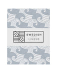 WAVES | Tranquil gray | 80x160cm/ 31.5x63" | Fitted junior sheet