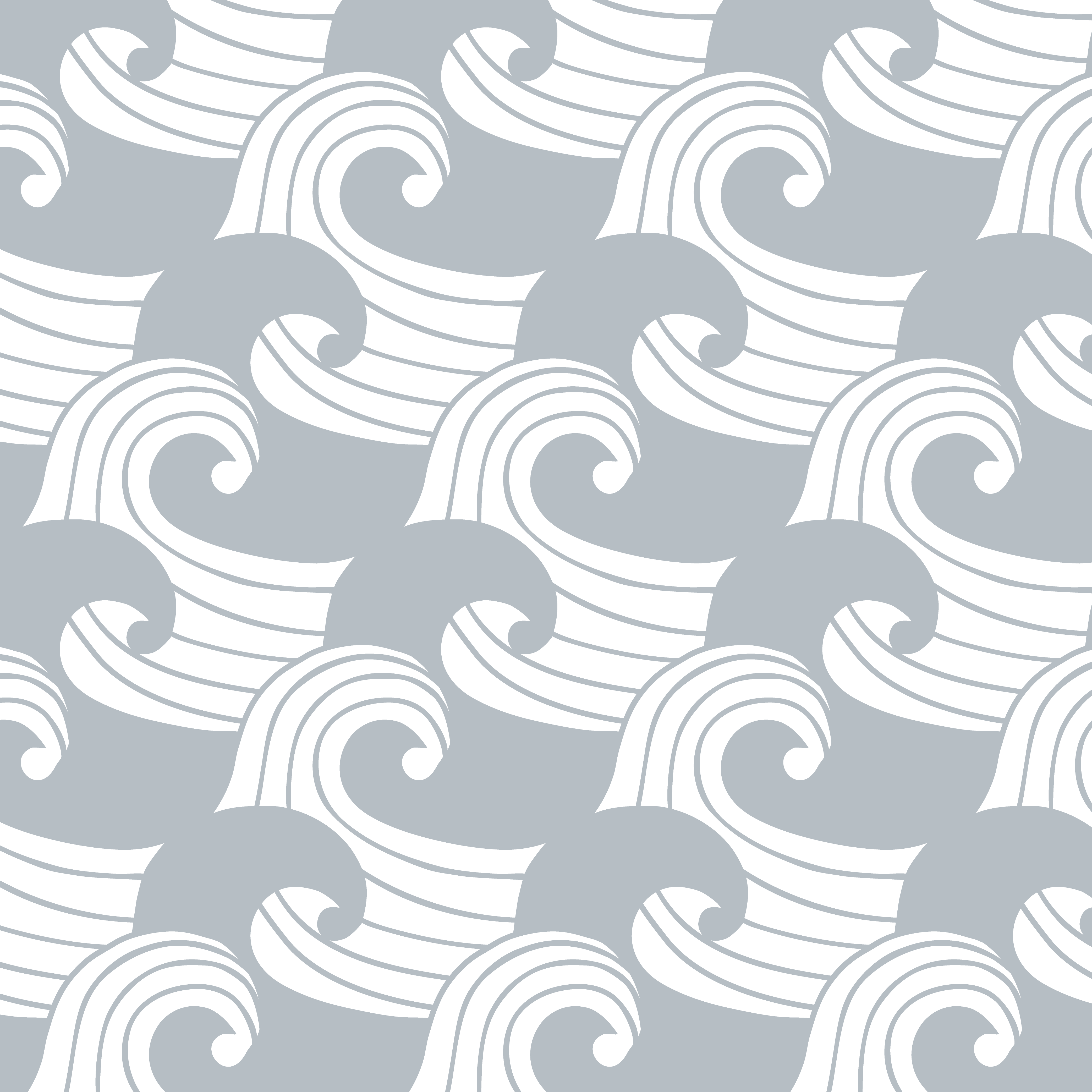 WAVES | Tranquil gray | 80x160cm/ 31.5x63&quot; | Fitted junior sheet