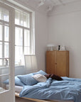 STOCKHOLM | Muted blue | 90x200cm | Fitted single sheet