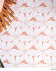 BLOMMOR | Terracotta pink | 40x80cm | Dra-På-Lakan för vagn/vagga
