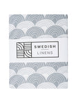 RAINBOWS | Tranquil gray | 180x200cm / 71x79" | Double fitted sheet