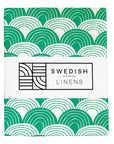 REGNBÅGAR | Pine green | 60x120cm/ Dra-På-Lakan för spjälsäng