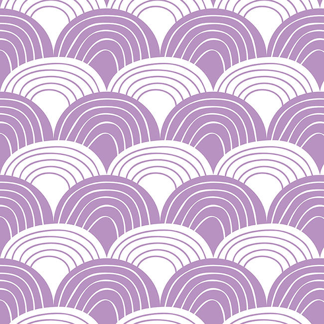 RAINBOWS | Lilac | 70x160cm / 27.5x63&quot; | Fitted junior sheet