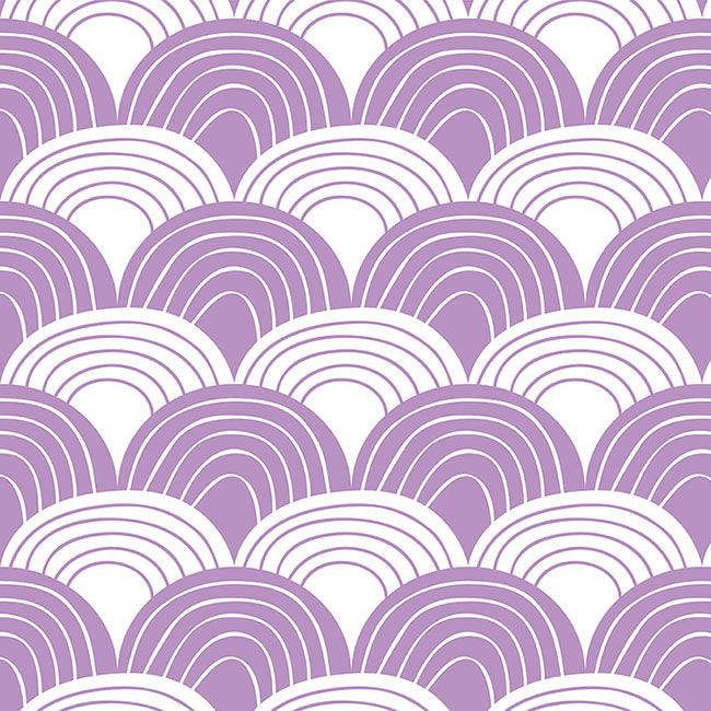 RAINBOWS | Lilac | 60x120cm/ 23.5x47&quot; | Fitted Crib sheet