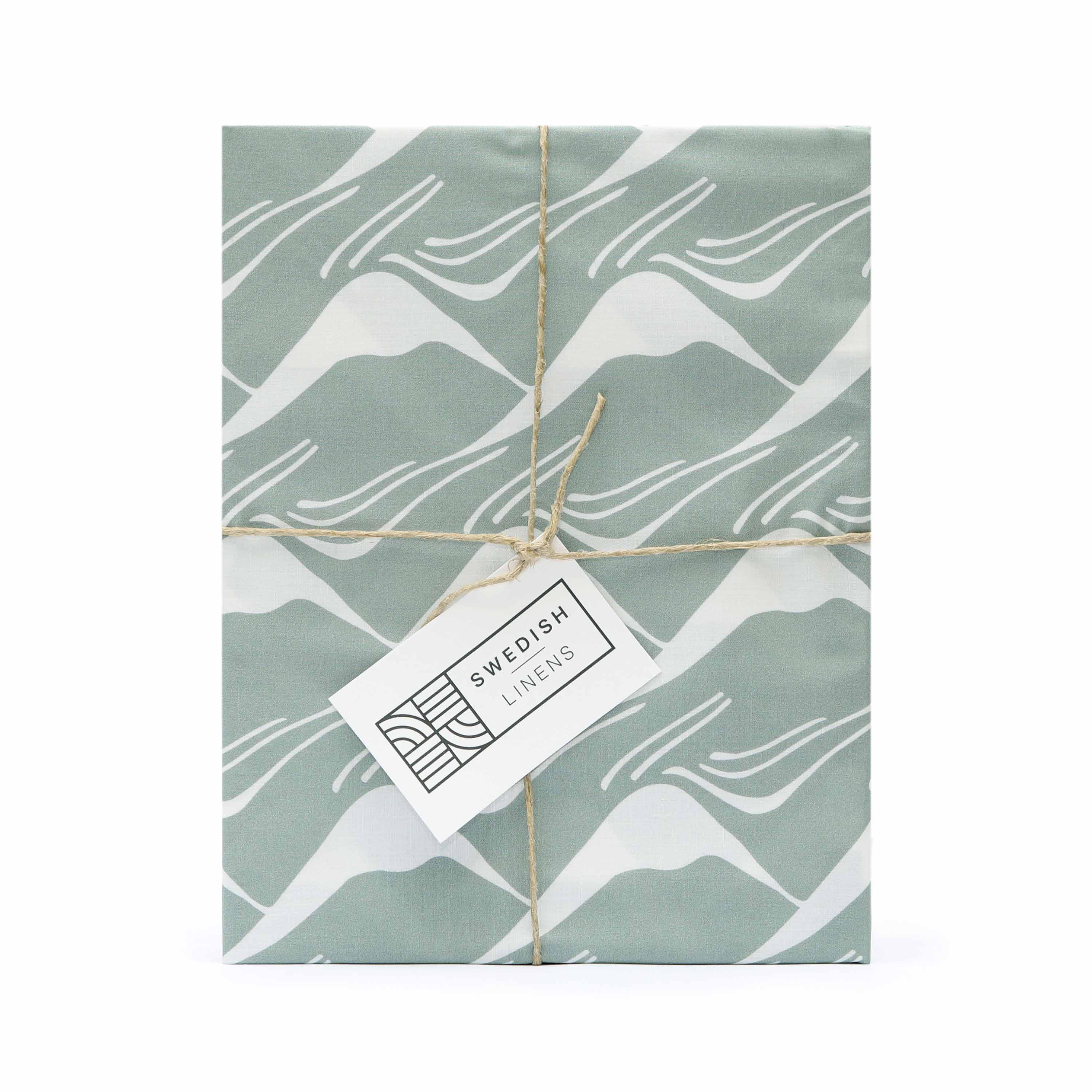 MOUNTAINS | Glacier green | Pillowcase | 40x80cm / 15.7x31.5&quot;