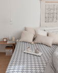 RAINBOWS | Tranquil gray | 180x200cm / 71x79" | Double fitted sheet