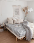 RAINBOWS | Tranquil gray | 180x200cm / 71x79" | Double fitted sheet