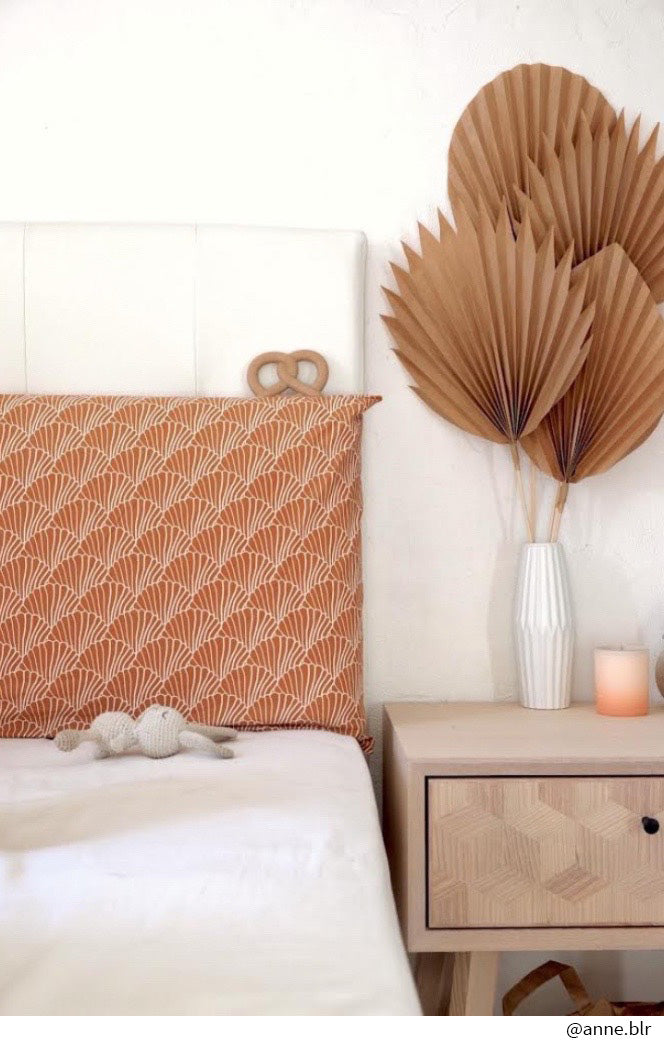 SEASHELLS | Cinnamon brown | Pillowcase | 40x80cm / 15.7x31.5&quot;