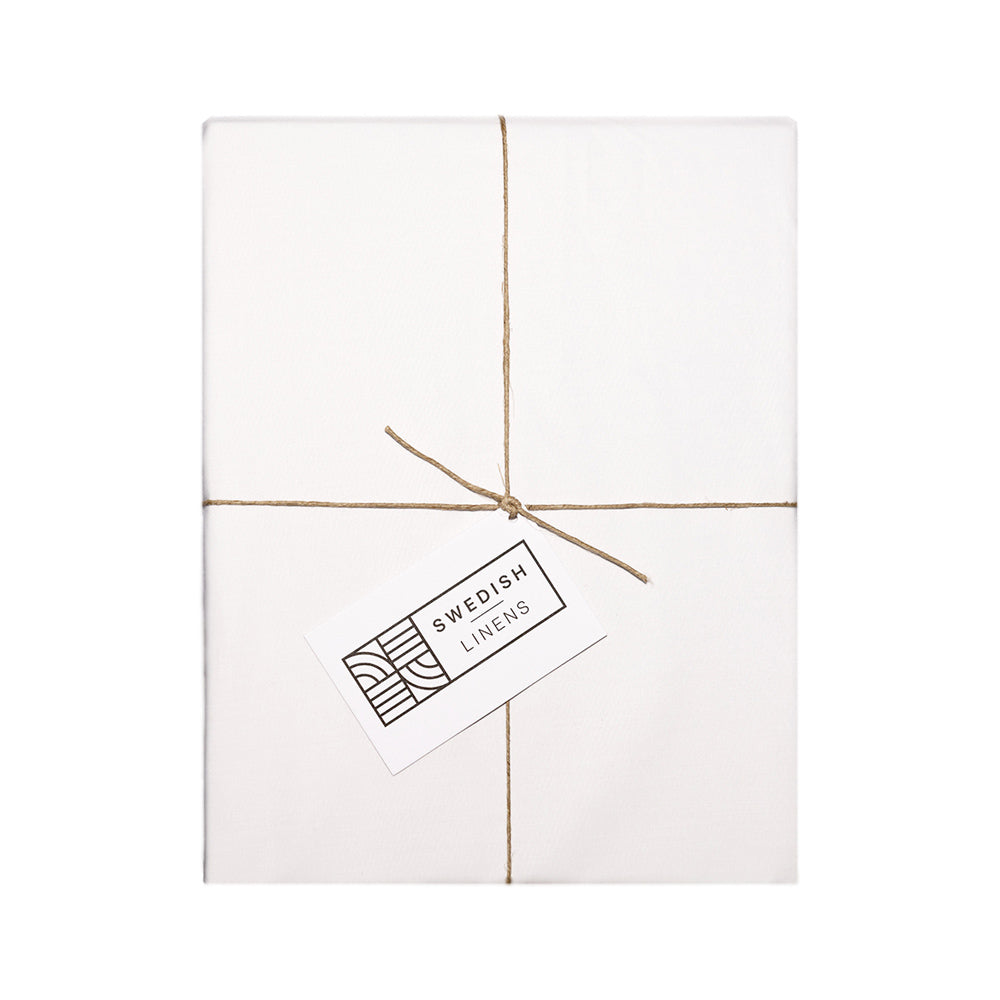 SUPIMA | Crispy white | 100x200cm / 39.3x78.7&quot; | Fitted sheet