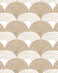 RAINBOWS | Warm sand | 140x200cm / 55x79" | Double fitted sheet