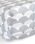 RAINBOWS | Tranquil gray | 99x191cm / 39x75" | Fitted twin sheet