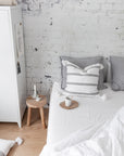 STOCKHOLM | Crispy white | 180x200cm / 71x79" | Double fitted sheet